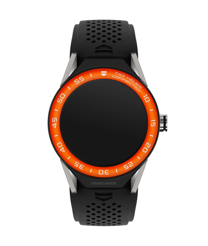 TAG Heuer Carrera Connected Modular 45 Titanium / Orange Aluminum / Black Rubber